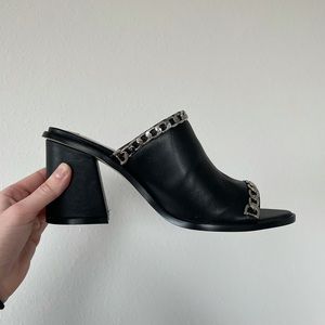 Saks 5th Avenue Mule Leather Heel
